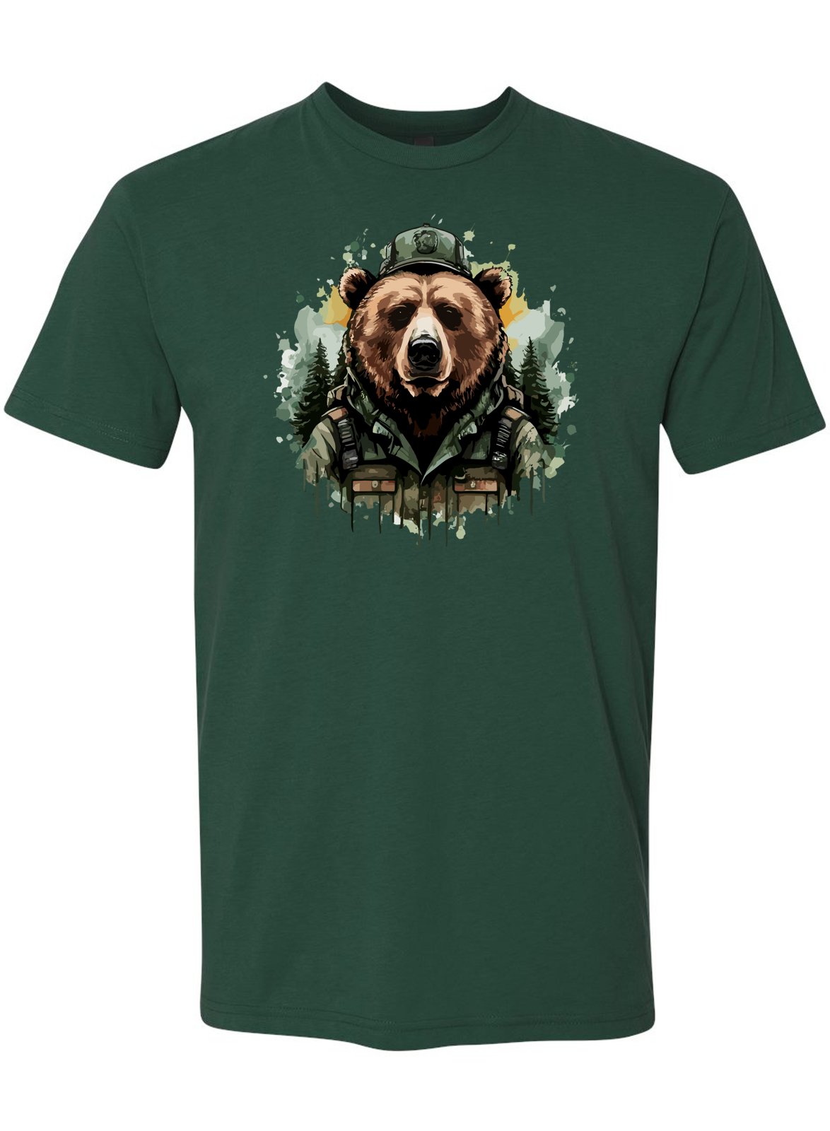 Embrace Nature's Guardian: Forest Ranger Bear T-shirts | Explore Wilderness in Style! -