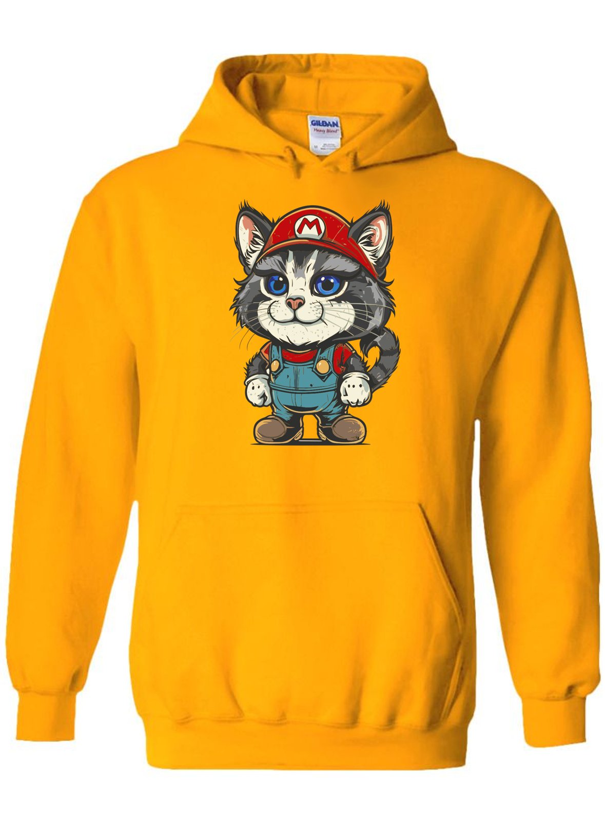Exclusive Cat Super Mario Inspired Hoodie - Embrace Retro Gaming Style! -