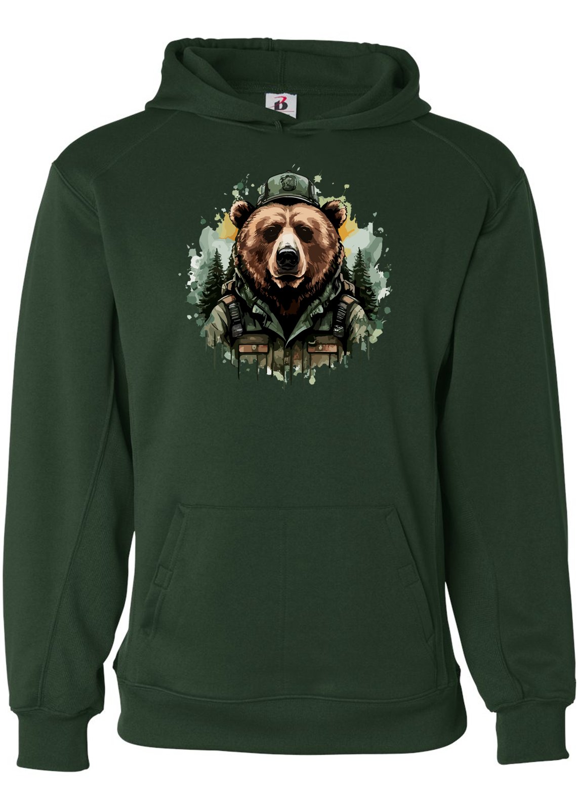 Forest Ranger Bear Hoodie | Explore Nature in Style! -