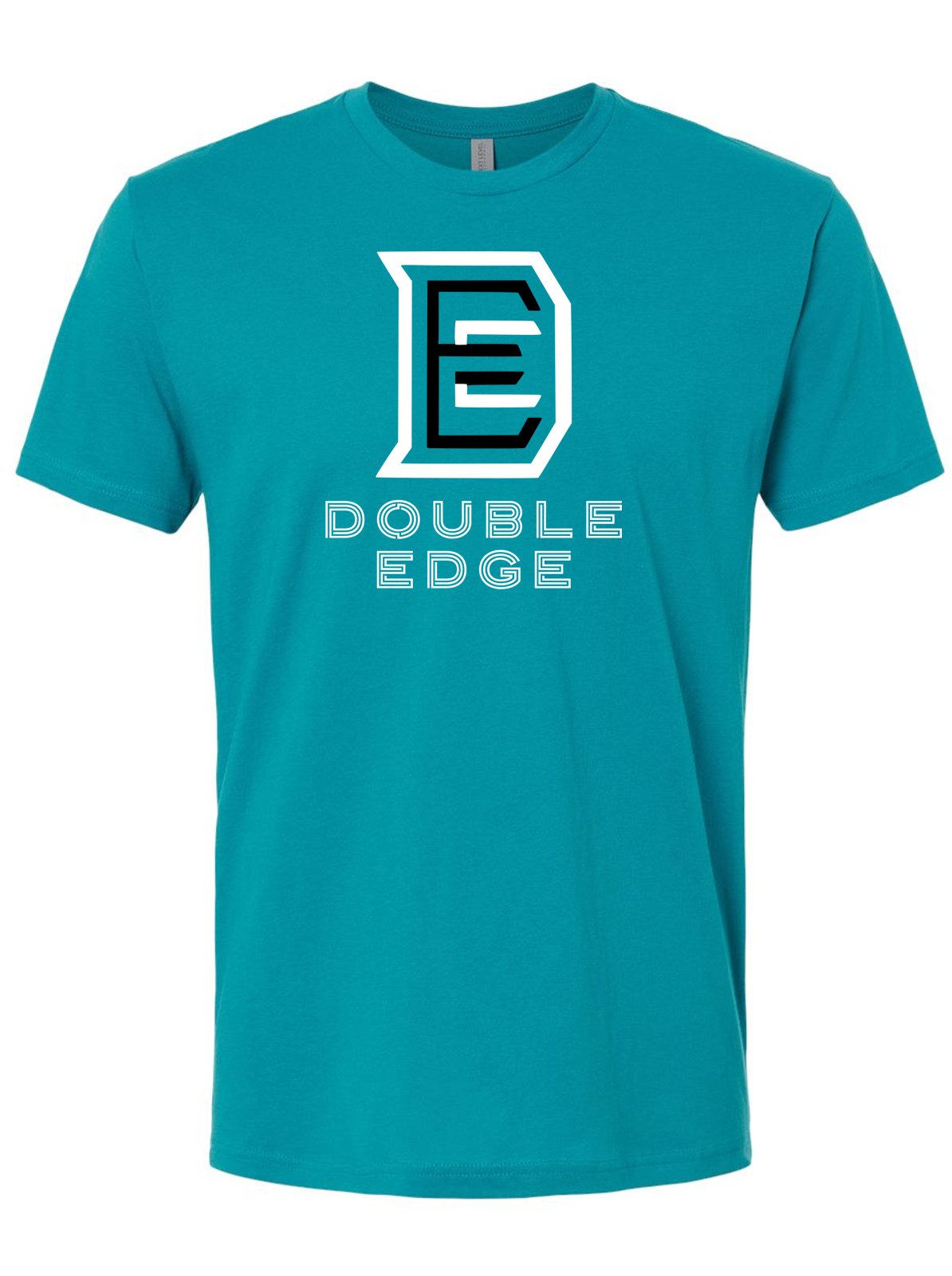 Performance in Style: DE Athletic Brand Teal Typography Shirt -