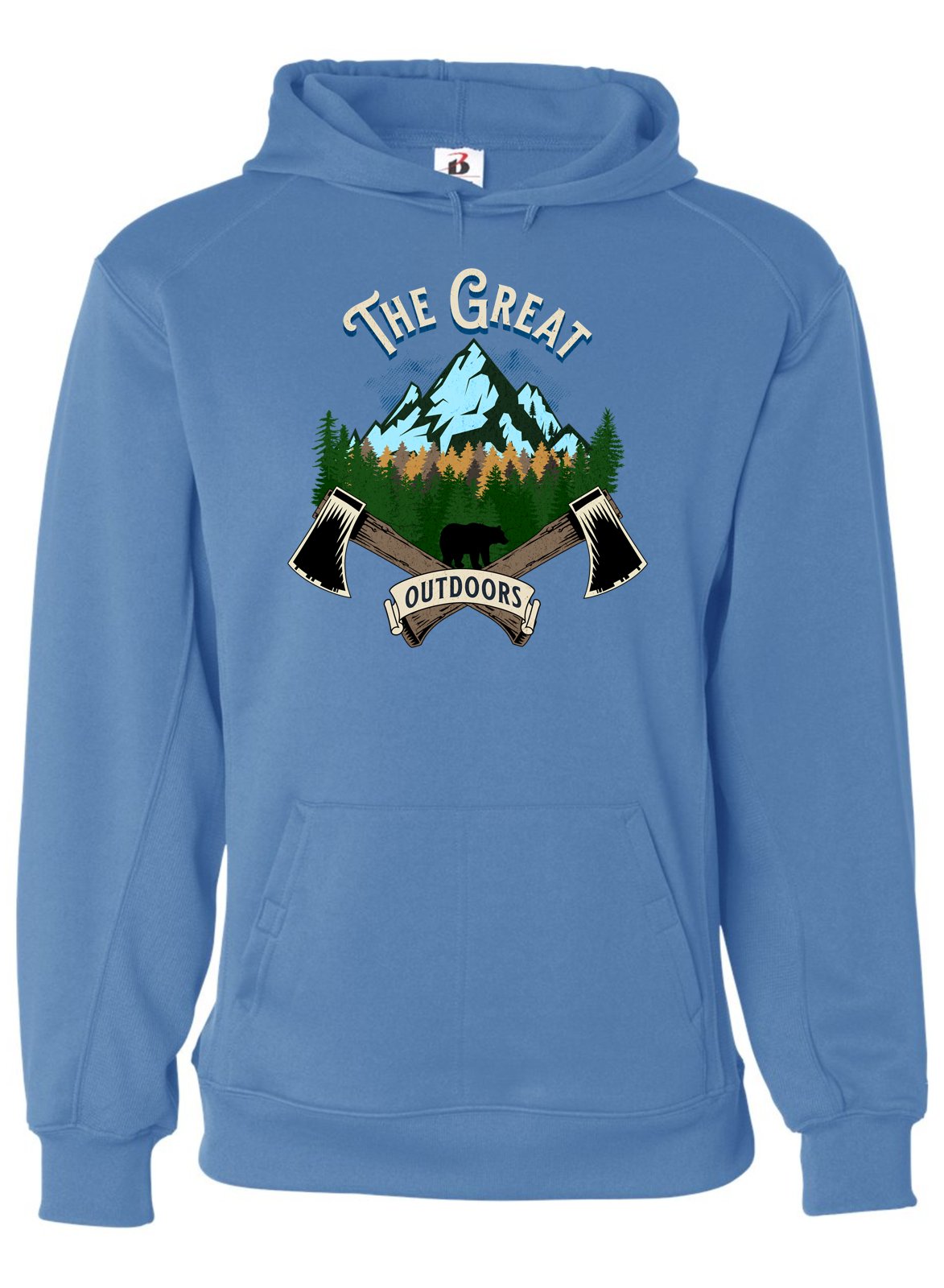 The Great Outdoors Hoodie - Columbia Blue -